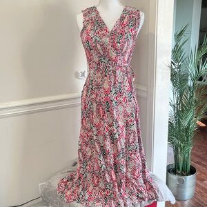 NWOT Calvin Klein Wrap Style Maxi Dress Size 10 L Large